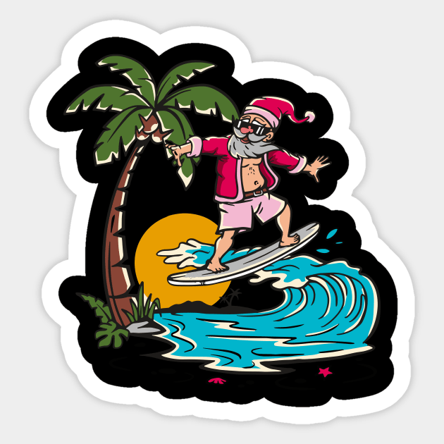 Tropical Oasis: Island Breeze Sticker by eighthinkstudio